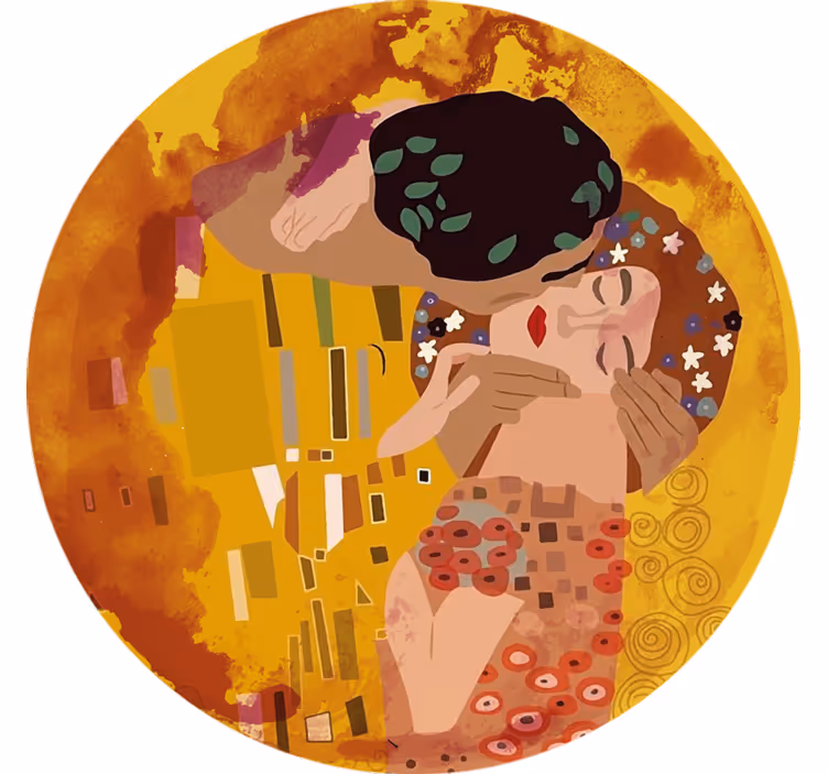 Blind bedroom the kiss of klimt - TenStickers