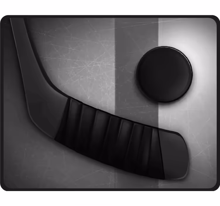 Blind bedroom realistic ice hockey game - TenStickers