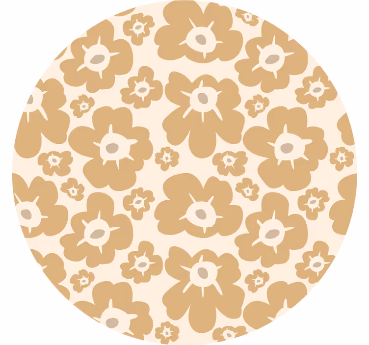 Blind bedroom beige poppies - TenStickers