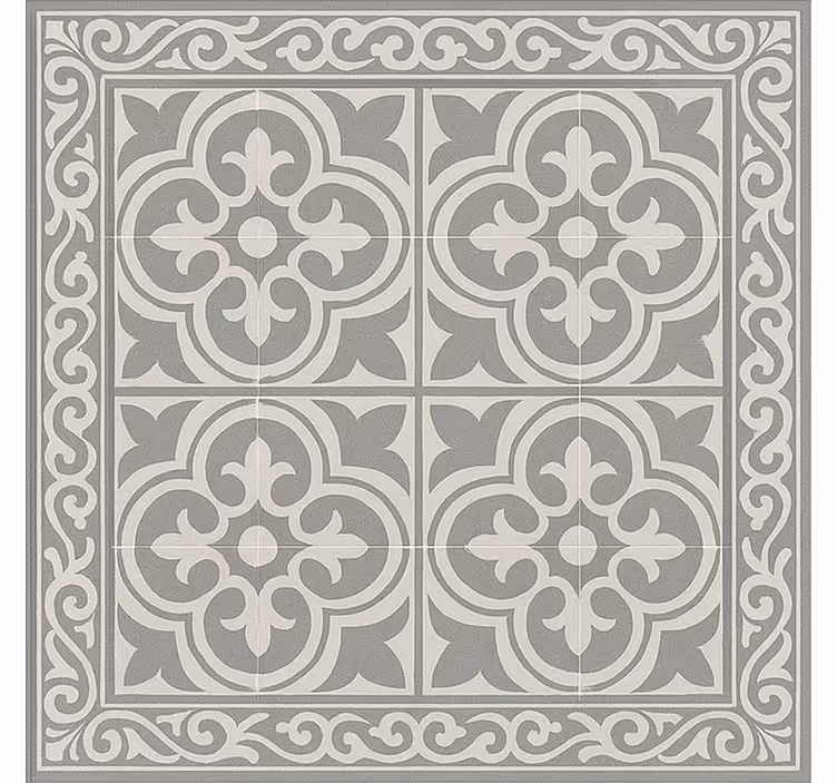 Blind bedroom with elegant grey tiles - TenStickers
