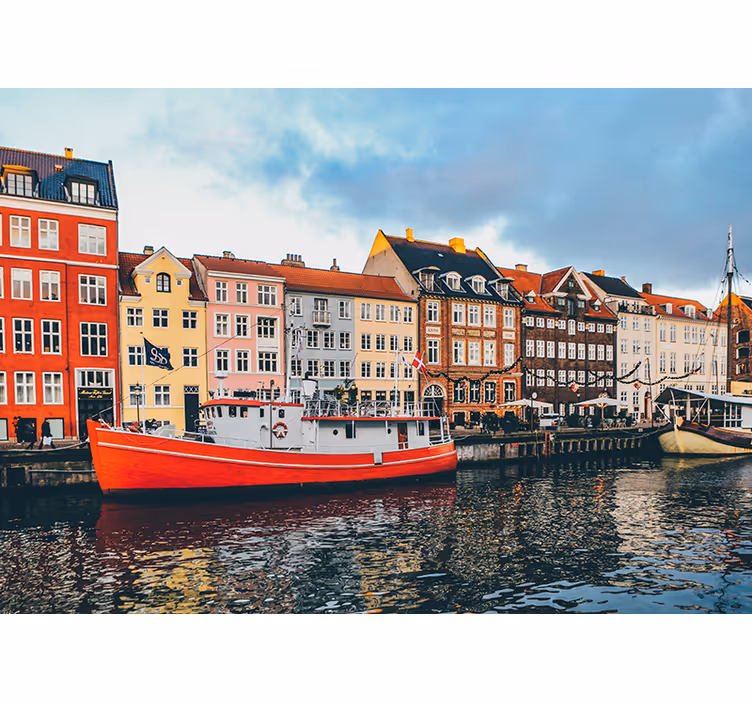 Blind bedroom inspired by the beautiful nyhavn - TenStickers