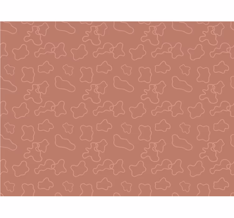 Blind bedroom terracotta irregular circles - TenStickers