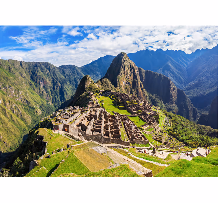 Blind bedroom machu picchu at dawn - TenStickers