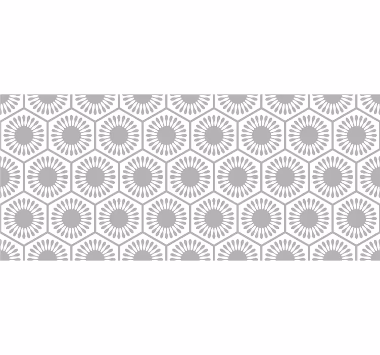 Blind grey floral pattern - TenStickers