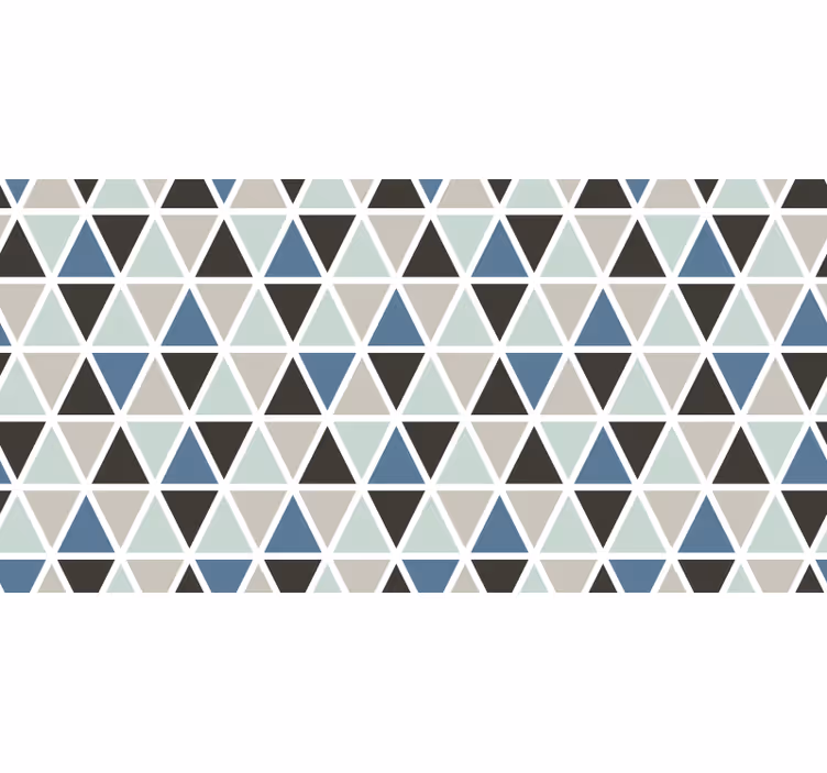 Blind grey geometric pattern in gray and blue - TenStickers