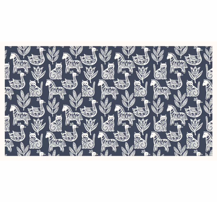Blind grey folk horse design - TenStickers