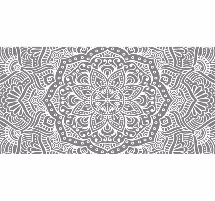 Blind grey elegant mandala - TenStickers