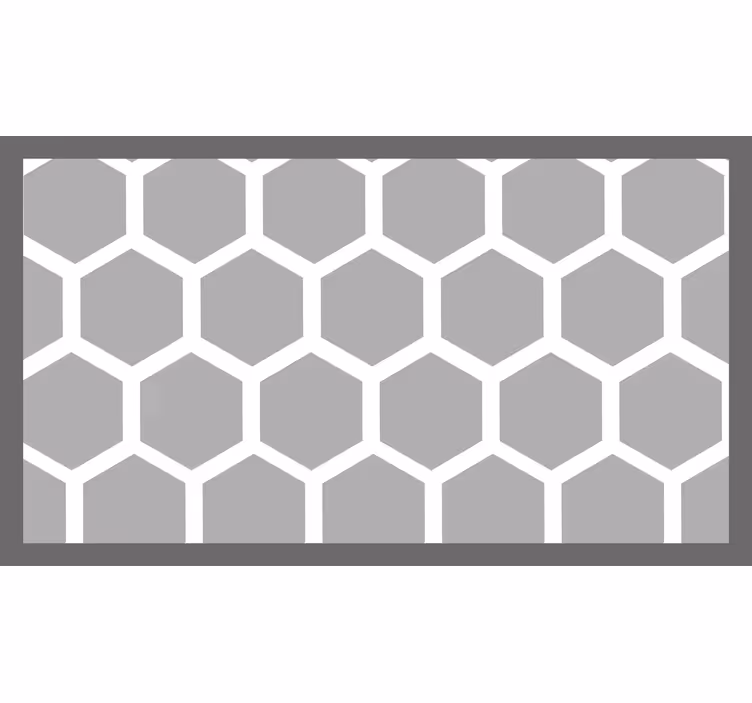 Blind grey white geometric pentagons - TenStickers