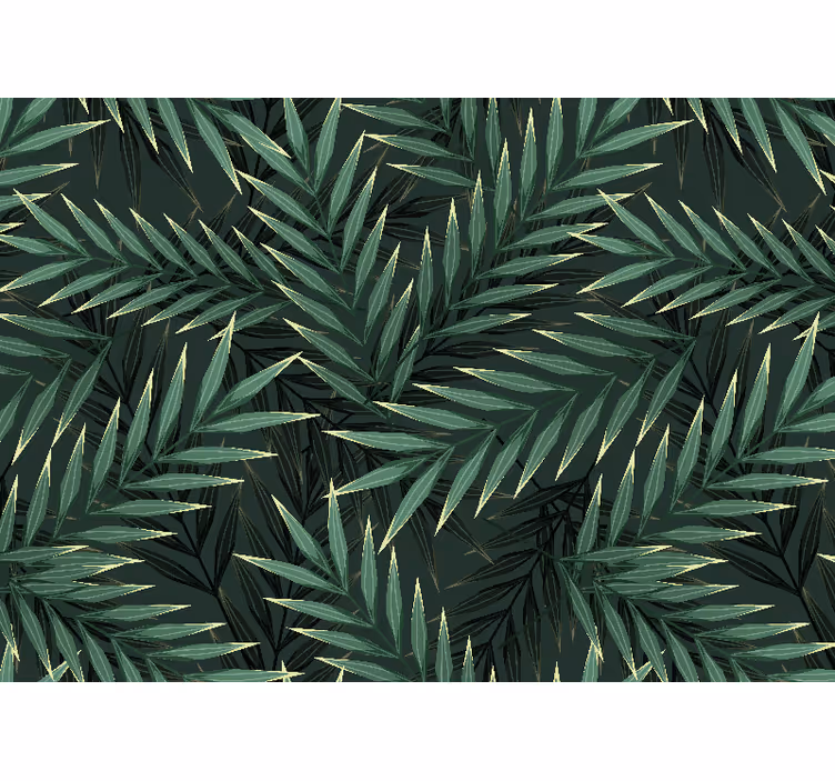Blind bedroom jungle palm leaf design - TenStickers