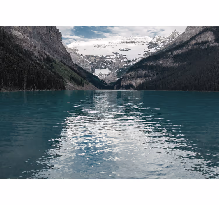 Living room blind 3d mountain landscape river - TenStickers