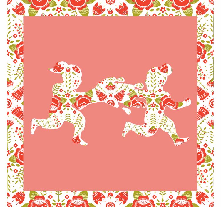 Living room blind inspired by the Śmingus dyngus tradition - TenStickers