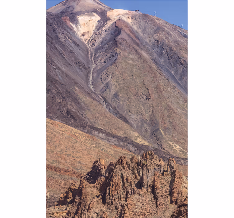 Living room blind with views of teide - TenStickers
