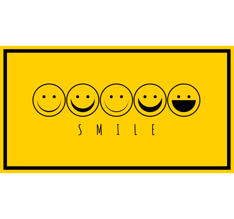 Blind bedroom happy smile - TenStickers