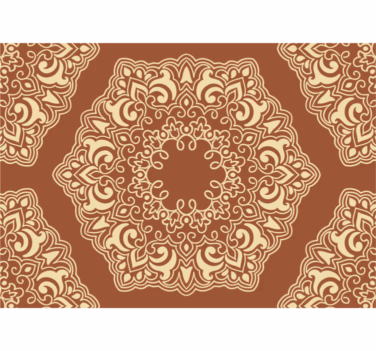 Blind bedroom in beige antique russian style - TenStickers