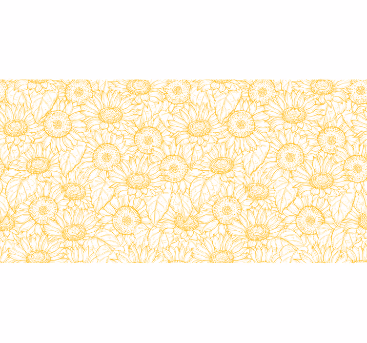 Blind bedroom sunflower pattern - TenStickers