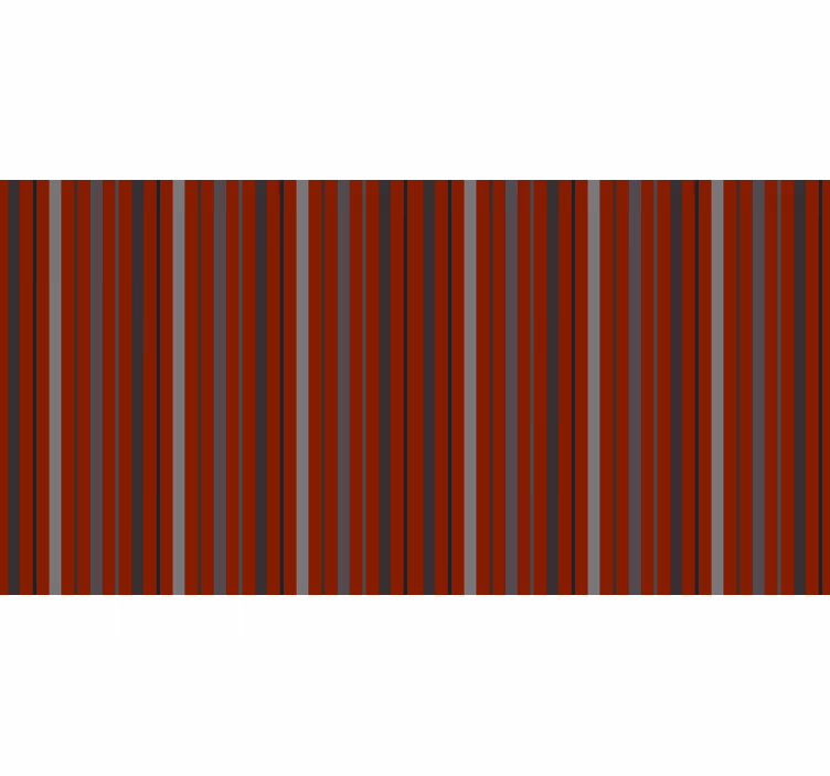 Blind bedroom in striped red and gray - TenStickers