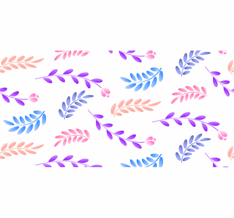 Blind bedroom small colorful leaves - TenStickers