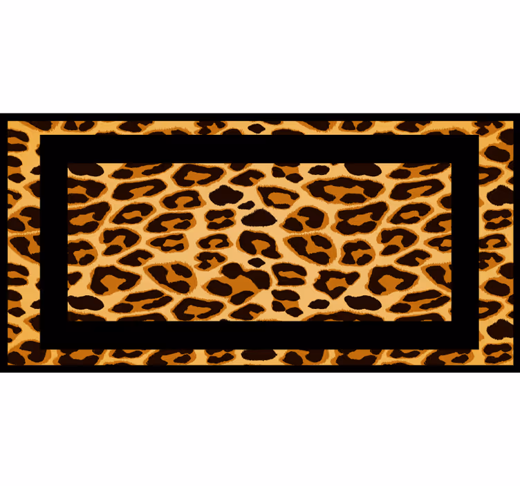 Blind bedroom classic orange tiger print - TenStickers