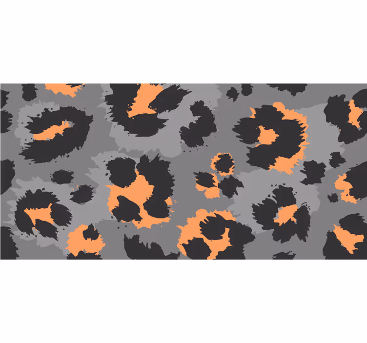 Blind bedroom in gray leopard print - TenStickers
