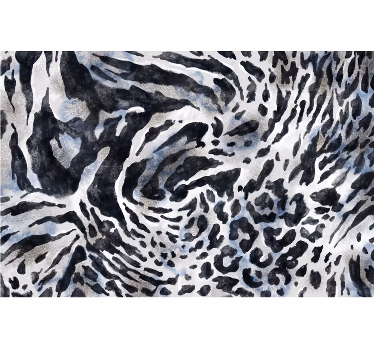 Blind bedroom gray zebra watercolor - TenStickers