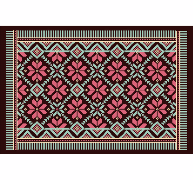 Blind bedroom embroidered area rug - TenStickers