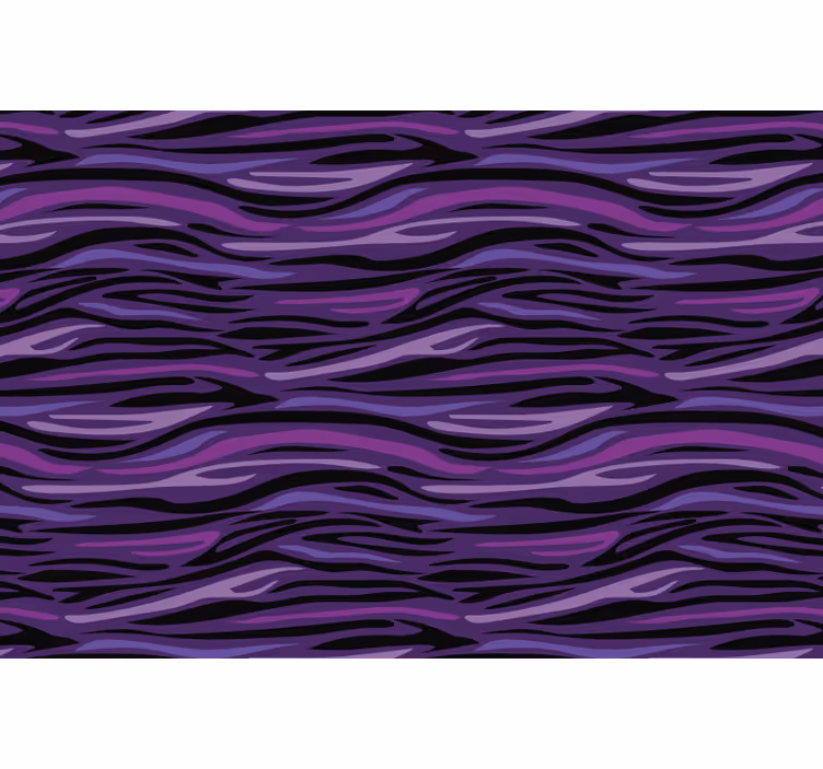 Blind bedroom in purple animal print - TenStickers