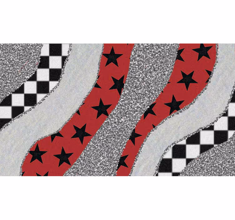 Blind bedroom with varied striped patterns - TenStickers