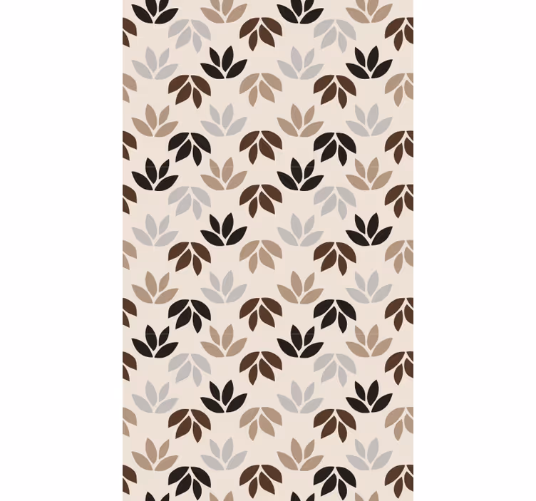 Blind bedroom brown leaf branches design - TenStickers