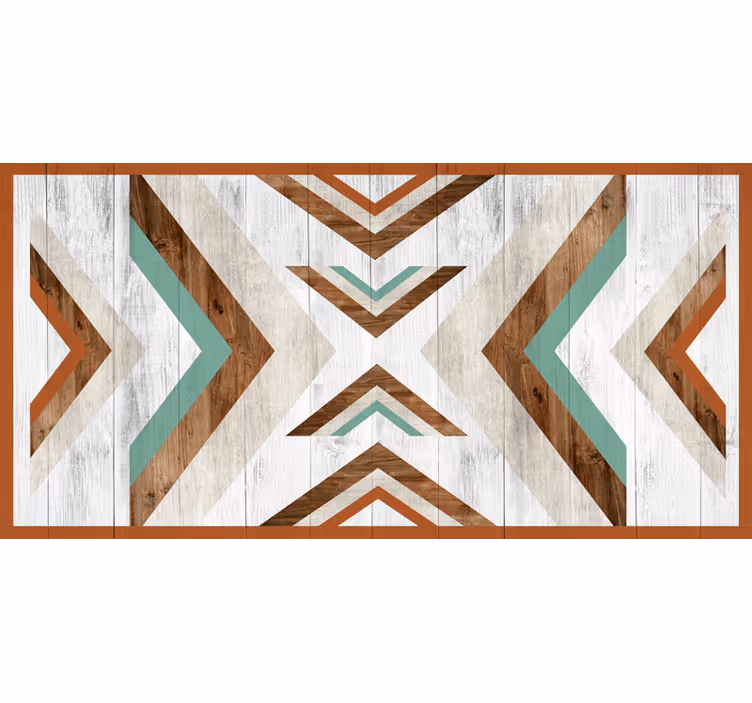 Blind bedroom wooden boho aztec design - TenStickers