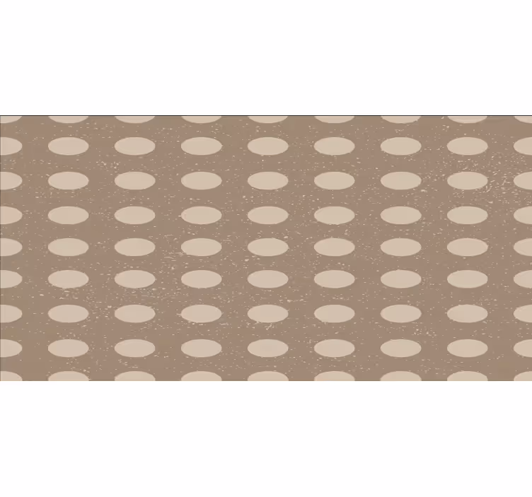 Blind bedroom geometric brown circle pattern - TenStickers