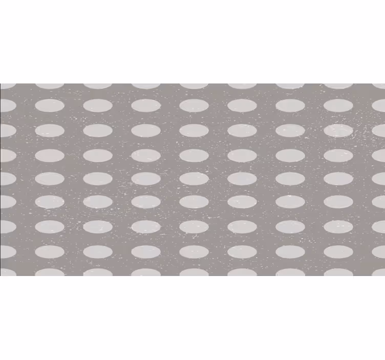 Blind bedroom with geometric gray circle pattern - TenStickers