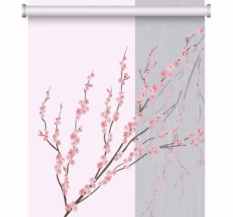 Blind bedroom aesthetic light color blooming - TenStickers