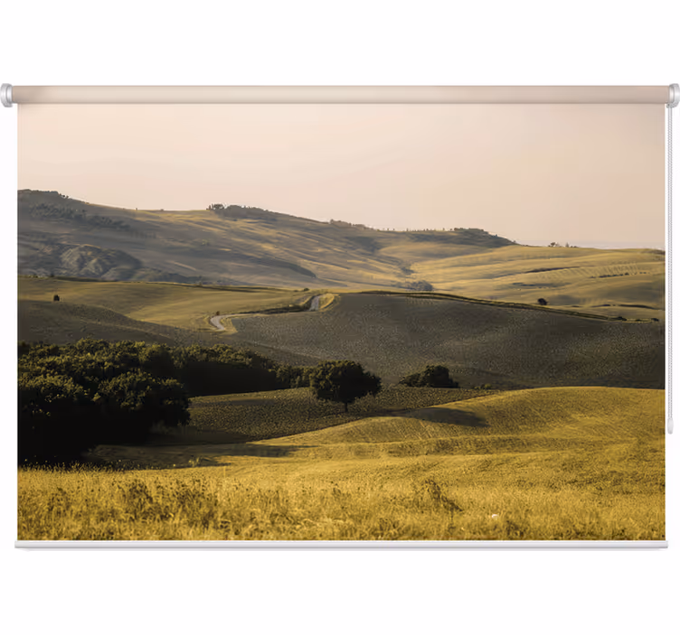 Blind bedroom beautiful fields of tuscany landscape - TenStickers