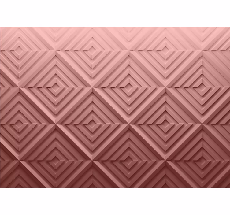 Blind bedroom pink 3d geometric design - TenStickers