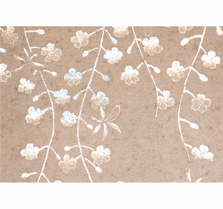 Blind bedroom vintage style asian tree design - TenStickers