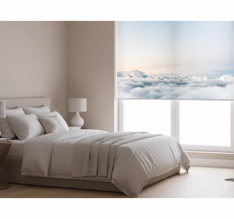 Blind bedroom with beautiful sky and sea view - TenStickers