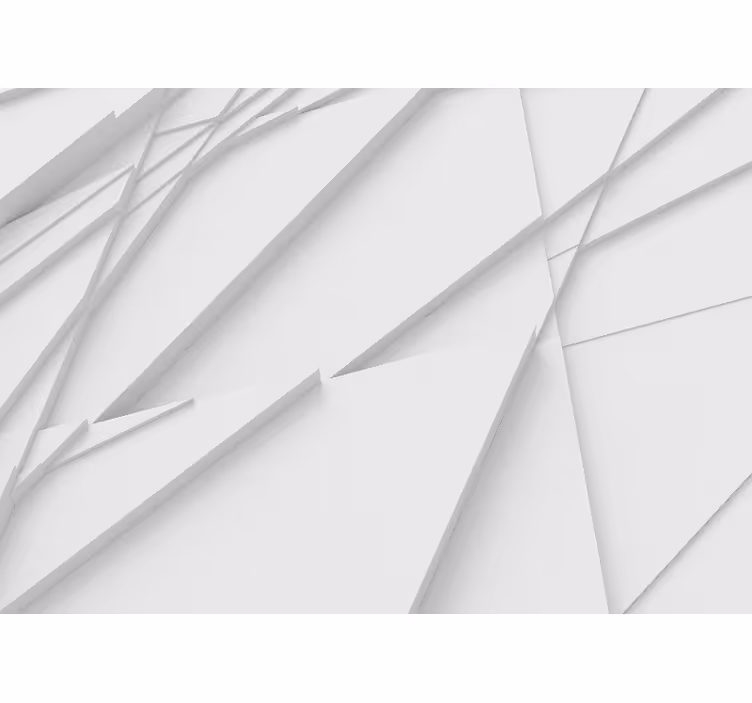 White window blind with white triangles pattern - TenStickers
