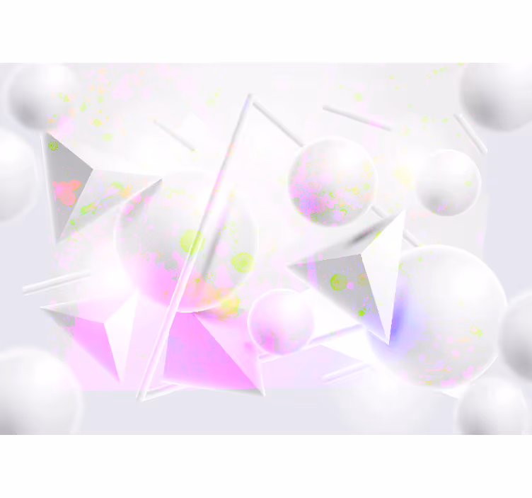 White window blind modern shapes with paint splatter - TenStickers