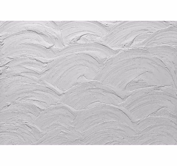 White window blind with gray japandi wavy texture - TenStickers