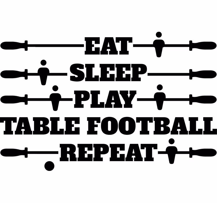 Living room blind play football table again - TenStickers