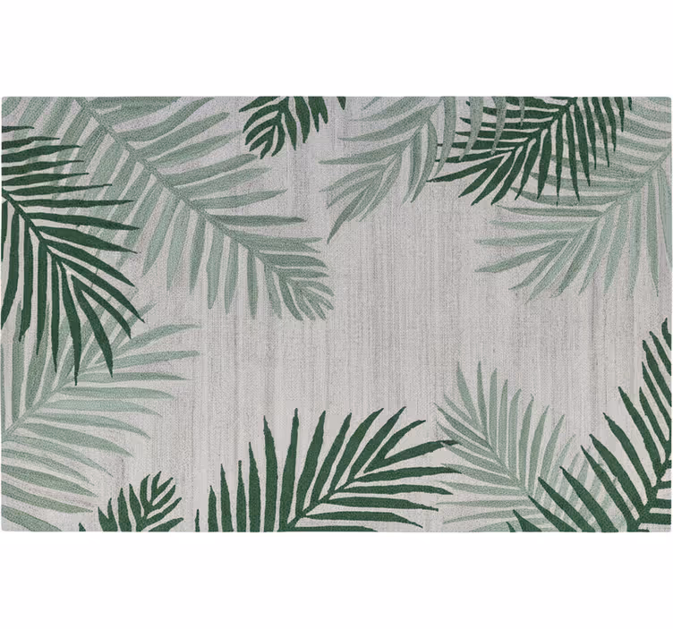 Living room blind with big palm leaves design - TenStickers