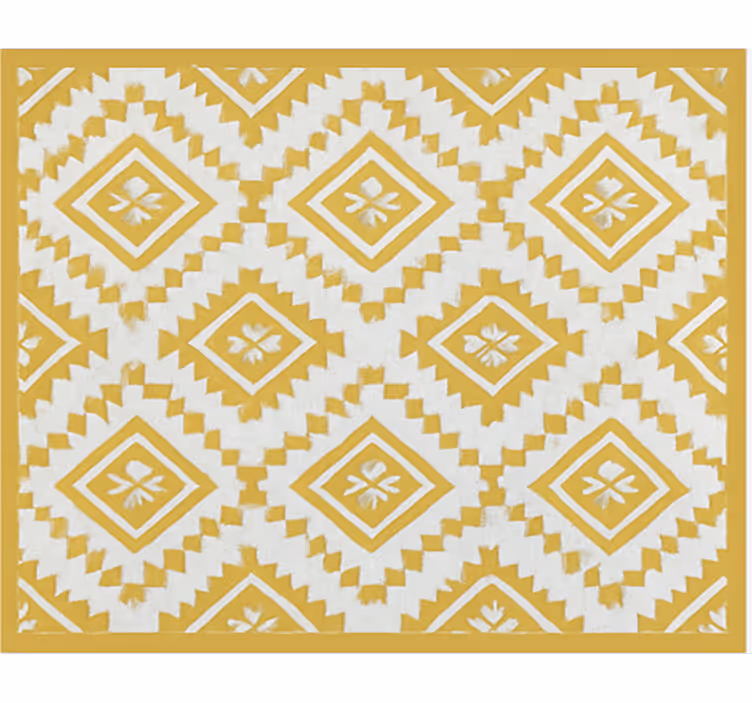 Gold moroccan effect living room blind - TenStickers