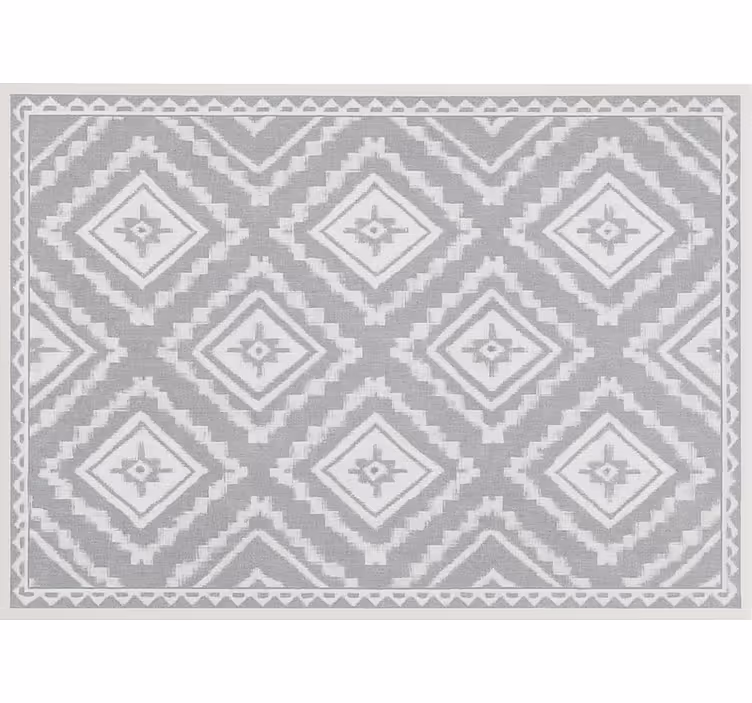 Living room blind with silver moroccan effect - TenStickers