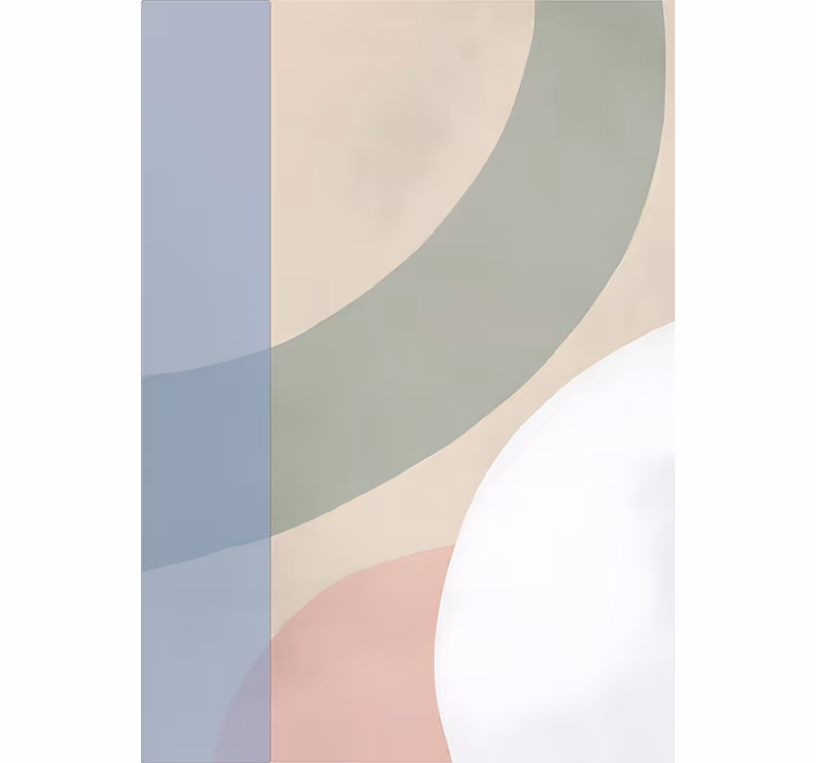 Living room blind in soft pastel shades - TenStickers