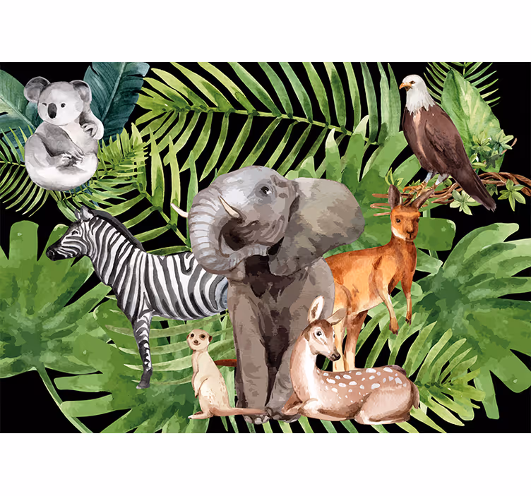 Blind children explore the animal kingdom - TenStickers