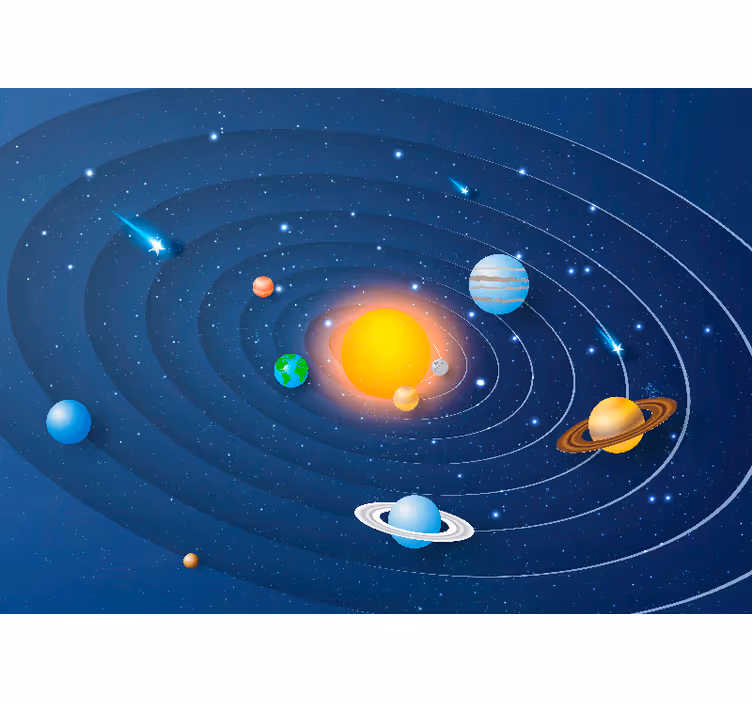 Blind children explore solar system planets - TenStickers