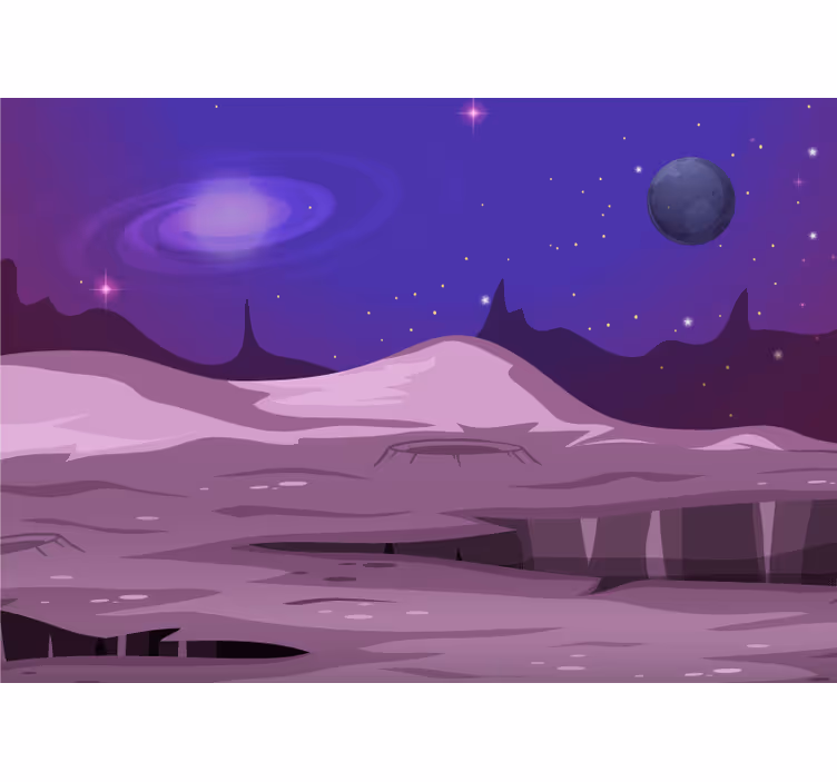 Blind children explore alien planet landscapes - TenStickers