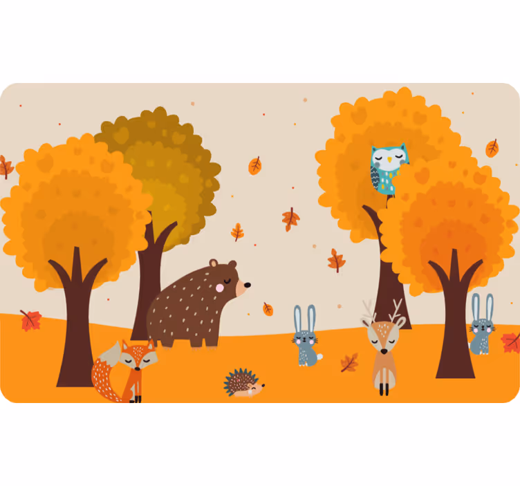 Blind children adoring cute wild animals - TenStickers