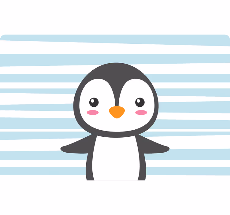 Blind children happy penguin - TenStickers
