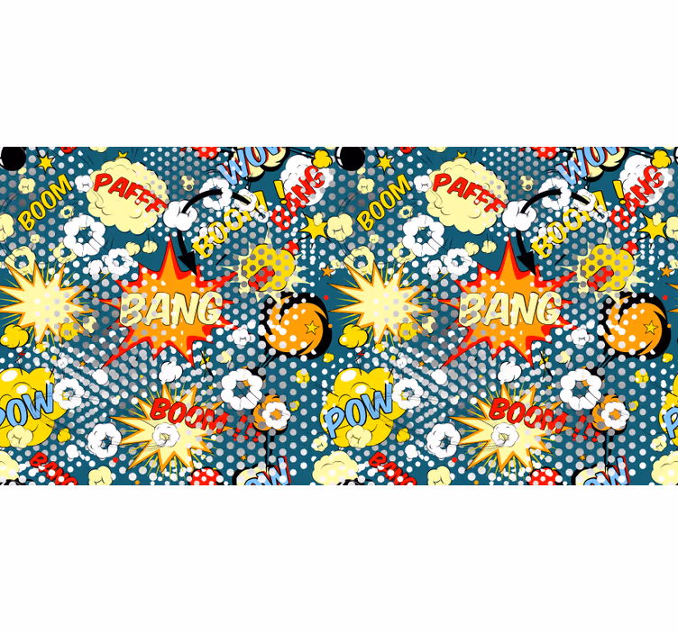 Blind children comic book burst design - TenStickers